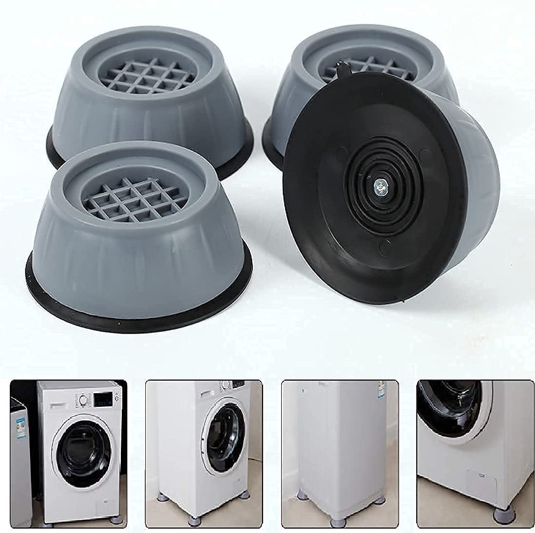 4 Pcs Washing Machine Stand Anti Vibration Pads