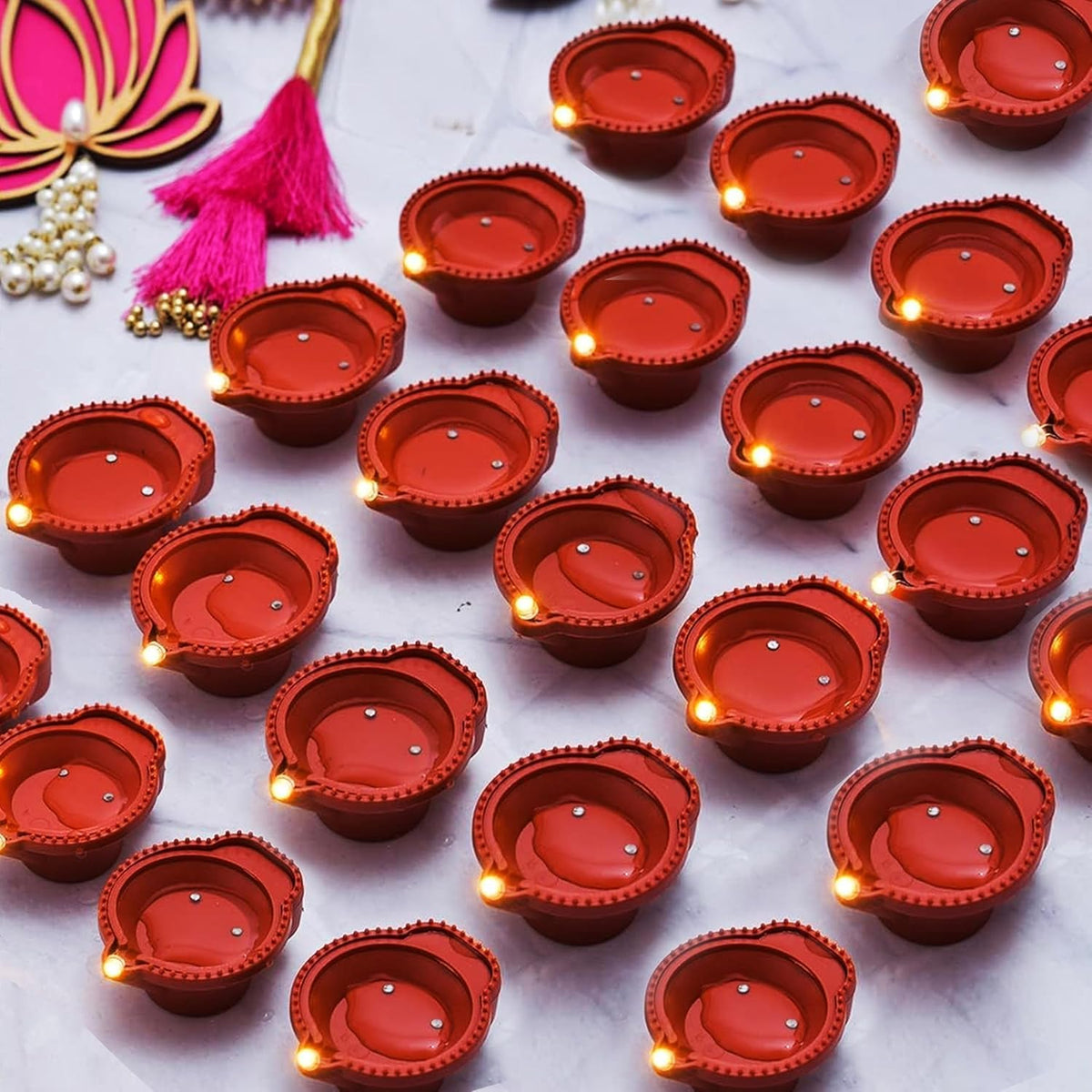 Water Sensor Diya Set (Pack Of 6)